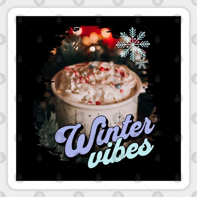 Winter Vibes Hot Cocoa Sticker by HolidayBug